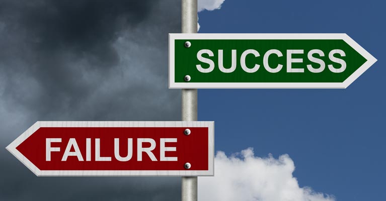 Managing failure and success board