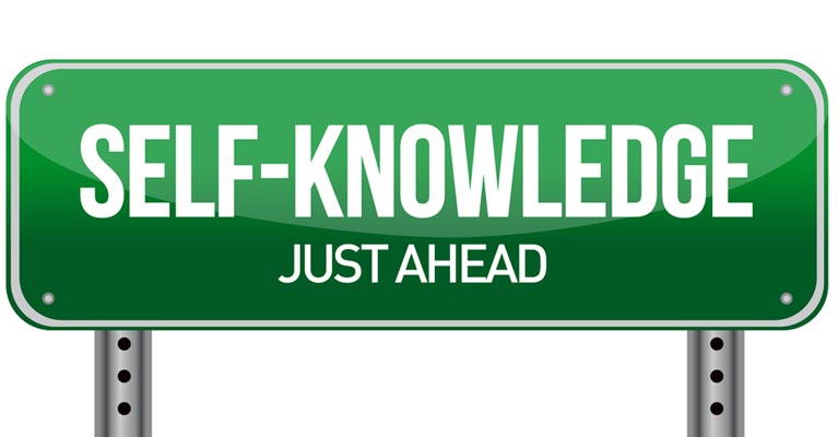 Self knowledge just ahead sign
